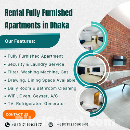 3Bed Room Serviced Apartment RENT in Bashundhara R/A.